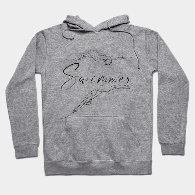 swimmers sport Hoodie by Junnio